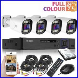 1080P HD CCTV 4 Camera System 8CH DVR Home Outdoor Security Kit with Hard Drive