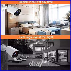 1080P Outdoor Home Security Camera System Night vision Cctv Wired 8Ch Dvr Kit