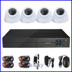 1080p 4 Channel DVR Security CCTV Kit with 4 Dome x 1080p Cameras WIth 500GB HDD