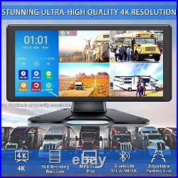 10.36 Touch Screen DVR Quad Monitor Bluetooth MP5 4x 360 View Backup Camera Kit
