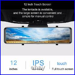 11 HD Dual-lens Mirror Touch Screen Car DVR Front and Rear Camera Recorder Kit