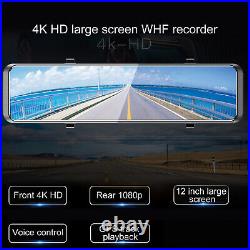 11 HD Dual-lens Mirror Touch Screen Car DVR Front and Rear Camera Recorder Kit