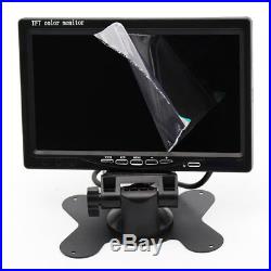 12V-24V 7 LCD Monitor Horse Boxes Truck Waterproof Dual IR Camera Reversing Kit