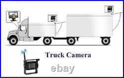 12V-24V Wireless 7 Monitor 2x Reversing Camera Rear View Kit for Truck Caravan