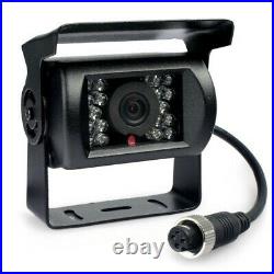 12-24V Truck Trailer IR Waterproof Dual Reversing Rearview Camera Kit 7 Monitor
