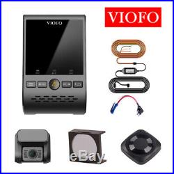 140° Viofo A129 Duo Front & Rear GPS Car Dash Cam + CPL + Hard Wire Kit + Remote