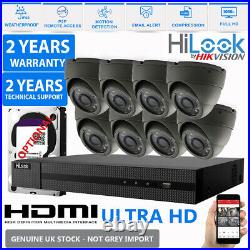 16CH Hikvision CCTV FULL HD 4K 5MP NightDay Outdoor DVR Home Security System Kit