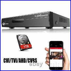 1TB 8CH 1080P DVR Home Security CCTV System Full Color Night Vision Camera Kit