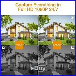 1TB HDD Wireless CCTV IP Camera System Home Security Kit 8CH 1080P DVR NVR