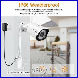 1TB Wireless WiFi 8CH NVR CCTV HD 1080P IP Camera Home Surveillance System Kit