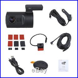 1.5 inch TFT 0906 Dual HD 1080P Lens Car Dash Camera GPS DVR Cam + Hard Wire Kit