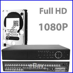 32CH CCTV Full HD DVR 1080P 2.4MP IR NightVision Camera Home Security System Kit