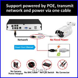3MP Audio POE Security IP Camera System Kit 4CH 1080P 5MP NVR HD Home CCTV 1TB