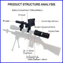 400M Infrared Night Vision Rifle Scope Hunting Kit 850nm Sight LED IR Camera
