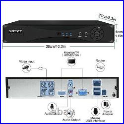 4CH 1080P DVR+4x2MP HD Home Outdoor Security CCTV Camera System with Hard Drive