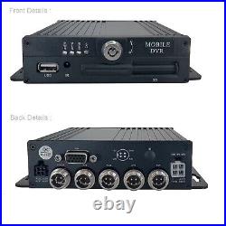 4CH 1080P Truck Bus Recorder Playback 4 Pcs Camera+7 Inch Video Monitor DVR Kits