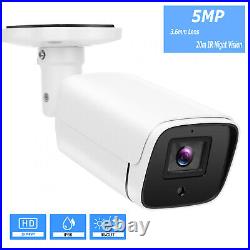 4CH 5MP HD CCTV System Camera Outdoor Video night vision DVR Home Security Kit