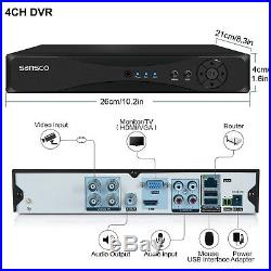4CH/8CH DVR HD Full 1080P Home Security CCTV System Dome Night Vision Camera Kit