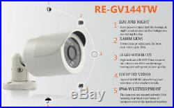 4CH Hikvision CCTV HD 1080P 2.4MP Night Vision Outdoor Home Security System Kit