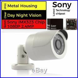 4CH Hikvision CCTV HD 1080P 2.4MP Night Vision Outdoor Home Security System Kit