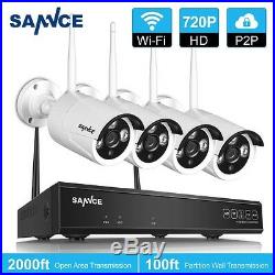 4CH Wireless 1080P DVR+NVR Wifi 720P IP Camera CCTV Security System Kit Outdoor