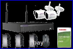4K 8MP, 5 MP, 2MP CCTV Wi-Fi Kit Bundle up to 350m Dome or Bullet IR Cameras