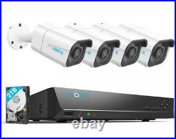 4K 8MP POE Security Camera System IP Wired 8CH NVR Kit 7x24 Recording RLK8-800B4