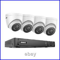 4K ANNKE CCTV Security System POE Audio IP Camera 8CH Video NVR Night Vision Kit