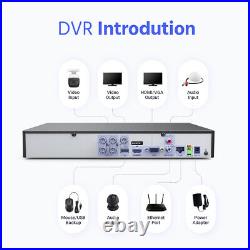 4K ANNKE CCTV System 4CH DVR Night Vision Security Camera AI Human Detection Kit