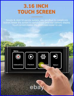 4K Dual Dash Cam Front and Rear 3.16 IPS Touchscreen Car DVR Camera WithWiFi GPS