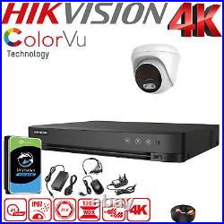 4K HIKVISION CCTV SYSTEM 8MP DVR NIGHTVISION Audio IP67 HD SECURITY KIT BUNDLE