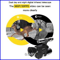4X Digital IR Night Vision Monocular Hunting Cameras 850nm Infrared Telescope