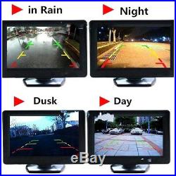 4.3 LCD Monitor Wired Car Rear View Kit+HD IR Night Vision Reversing Camera 170