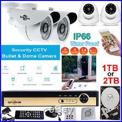 4/8/16CH 1080P CCTV DVR 2.4MP Camera Night Vision Video Home Security System Kit