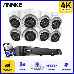 4k Annke Cctv Poe Security System 8mp Ip Camera Kit Audio In Ai Human Detection