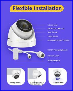 4k Annke Cctv System Poe Ip Camera Human/ Vehicle Detection Outdoor Security Kit
