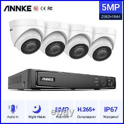 4k Annke Poe Cctv System 8mp Ip Audio MIC Camera Night Vision Security Kit Wdr