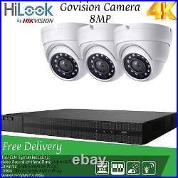 4k Cctv System Hikvision 8mp Uhd Dvr 4ch 8ch Outdoor Uhd 8mp Camera Security Kit