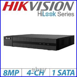 4k Cctv System Hikvision Hilook Ip Poe 8mp 4ch 8ch Nvr Dome Camera Kit Outdoor