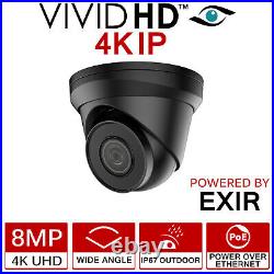 4k Cctv System Hikvision Hilook Ip Poe 8mp Uhd 4ch Nvr Dome Camera Kit Outdoor