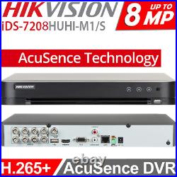 4k Hikvision Cctv System 8 Mp Audio MIC Camera Night Vision Security Colorvu Kit