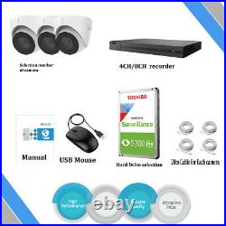 4k Hikvision Cctv System Ip Poe 8mp Audio MIC Camera Nightvision Security Kit