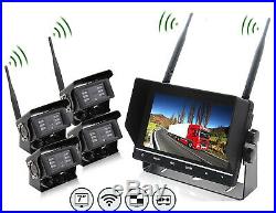 4x Wireless Car Reverse Camera IR Night Vision & 7 TFT LCD Color Monitor kits