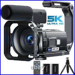 5K Video Camera 16x 56MP Camcorder WiFi IR Night Vision Vlogging Camera Kit