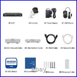 5MP ANNKE 8CH POE CCTV Camera System Home Security Kit 8MP NVR Night Vision Kit