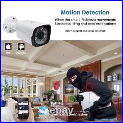 5MP CCTV Camera System Kit Full HD DVR Recorder Outdoor Home With 1TB Hard Drive