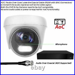 5MP Colour Night Vision CCTV Camera System 3K With Audio Outdoor Home Security