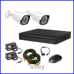 5MP HD Outdoor Security CCTV Camera System 4CH DVR Home Surveillance Set UK