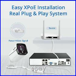 5MP HD SANNCE POE CCTV IP Camera Home Security System 4CH XPOE NVR Night Vision