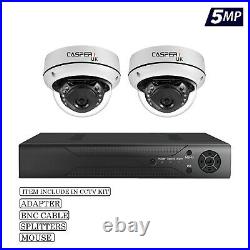 5MP Ultra HD CASPERi Security Cameras System Kit Outdoor 30M 3.6MM Night Vision